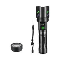 Lanterna Recarregável Super Potente Com Zoom De 3000M Para Camping Ao Ar Livre E Emergências Lanterna Recarregável Super Potente Com Zoom De 3000M Para Camping Ao Ar Livre E Emergências