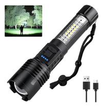 Lanterna Recarregavel Tatica Militar Led Potente com Zoom