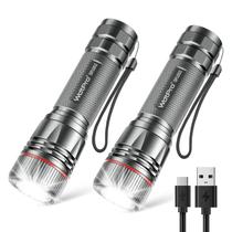 Lanterna recarregável WDTPro SFL002, pacote com 2, USB-C, IP65