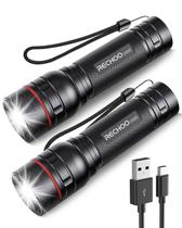 Lanterna RECHOO G1000 recarregável High Lumens, pacote com 2 Lanterna RECHOO G1000 recarregável High Lumens, pacote com 2