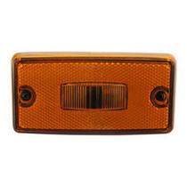 Lanterna retangular refletiva Carretas / Furgões Ambar sem suporte