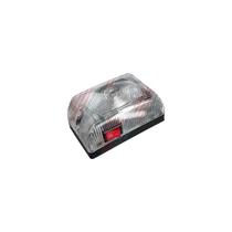 Lanterna retangular - tipo facchini - bordas arrededondas com interruptor - cristal - pl06002002