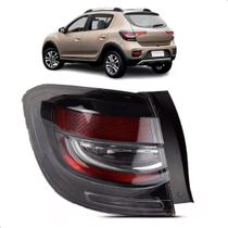 Lanterna Sandero e Stepway 2020 a 2024 Canto Fumê Led