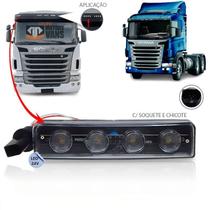 Lanterna scania s4 / s5 delimitadora tapa sol c/ chicote led 24v (luz branca)