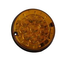 Lanterna Seta Traseira Led Ônibus Caminhão 24V Âmbar 125mm