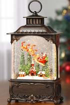 Lanterna Snow Globe Blansong Natal Papai Noel 26cm