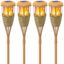 Lanterna solar ao ar livre Evelynsun Flickering Flame 142 cm Lanterna solar ao ar livre Evelynsun Flickering Flame 142 cm