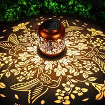 Lanterna solar ao ar livre HEGUD, decoração impermeável de beija-flor