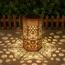 Lanterna solar ao ar livre Opjoy Butterfly Garden Decor IP65 Lanterna solar ao ar livre Opjoy Butterfly Garden Decor IP65