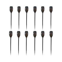 Lanterna Solar De Chama Com 12 LEDs, À Prova d'Água, Para Jardim, Caminho, Quintal E Decoração De
