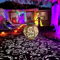 Lanterna solar de Halloween TopVelo 16x16x8 cm IP65 impermeável