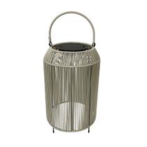 Lanterna solar draht rattan red 270mm sob ip65 bivolt led 2,5w 3.000k