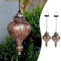 Lanterna solar JOLUSIA Moroccan, pacote com 2 unidades, impermeável ao ar livre