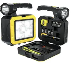 Lanterna Solar Led Com Caixa De Ferramenta Recarregável USB - Onistek