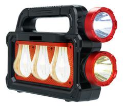 Lanterna Solar Led Dupla 3 Lâmpadas Recarregável Usb