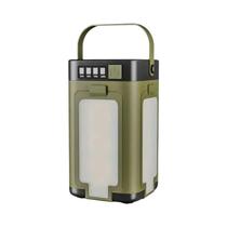 Lanterna Solar LED Recarregável Tipo-C, Luz Portátil Com Power Bank Para Camping, Caminhadas E Pesca