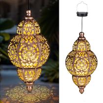 Lanterna solar MZAIHOUPAI pendurada para decoração de jardim ao ar livre Lanterna solar MZAIHOUPAI pendurada para decoração de jardim ao ar livre