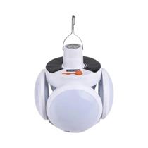 Lanterna Solar Portátil Recarregável Para Camping, Lâmpada LED Para Tenda Externa Com Gancho, Luz De