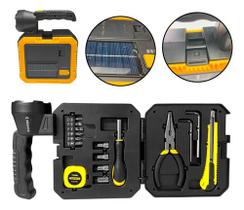 Lanterna Solar Recarregável Com Kit De Ferramentas Embutido