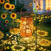 Lanterna solar Stadeco Sunflower Metal à prova d'água LED ao ar livre