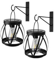 Lanterna Solar Suspensa AVAMERY, 2 Unidades, Impermeável para Área Externa Lanterna Solar Suspensa AVAMERY, 2 Unidades, Impermeável para Área Externa