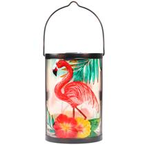 Lanterna solar suspensa MUMTOP Flamingo impermeável ao ar livre Lanterna solar suspensa MUMTOP Flamingo impermeável ao ar livre