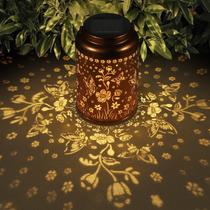 Lanterna solar Tepaken, decoração de beija-flor impermeável ao ar livre