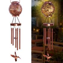 Lanterna solar Wind Chimes Yhmall Hummingbird 38 cm ao ar livre Lanterna solar Wind Chimes Yhmall Hummingbird 38 cm ao ar livre