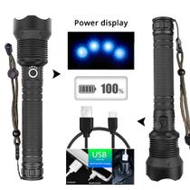Lanterna Super LED Recarregavel Usb Zoom P70 2 Versão Pro Com Alcance de 1000m Para Chácara Fazenda Rancho