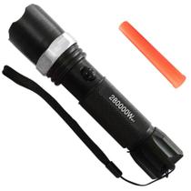 Lanterna Swat Tatica Completa Pequena Zoom Ajustável com 2 Baterias