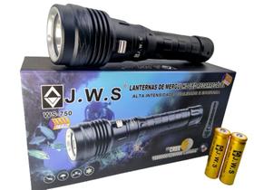 Lanterna T9 Mergulho Recarregável 2 Baterias 60 Mts JWS -750