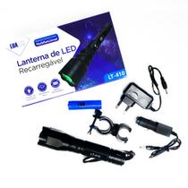Lanterna Táctica Recarregável T6 Led Luz Verde Potente Recarregável 300 Jardas - Luatek