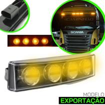 Lanterna Tapa-Sol Compatível Scania S5 LED Amarela Exportação para Soquete (1798980)