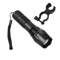 Lanterna Tática De Alumino C/ Zoom T6 Led 5w E Suporte Bike Lanterna Tática De Alumino C/ Zoom T6 Led 5w E Suporte Bike