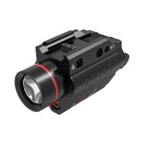 Lanterna Tática De Arma 500LM Combo Com Laser Vermelho 5mw E LED Para Pistola, Rifle E Trilho De