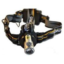 Lanterna Tática de Cabeça com Dois LEDs Potentes, Elástico Ajustável, Ideal para Camping, Trilha e Pesca