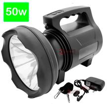 Lanterna tática Farolete Holofote Farol Recarregável Super LED 50W Mais Forte Longo Alcance Fazenda A Prova d'água Strob Lanterna tática Farolete Holofote Farol Recarregável Super LED 50W Mais Forte Longo Alcance Fazenda A Prova d'água Strob