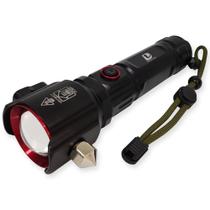 Lanterna tatica led cree v3 c/cinto e quebra vidro dy-8785