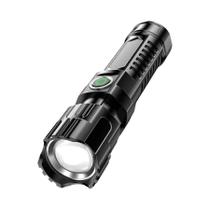 Lanterna Tática LED De Alta Potência 2000LM Com Carregamento USB Para Camping, Pesca E Emergências