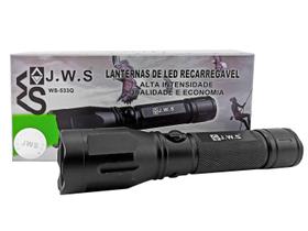Lanterna Tática LED JWS 533Q Recarregável Cree Q5 200m Água Kit Completo