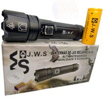 Lanterna Tática Led P90 Com Power Bank Hot Jws Ws-605