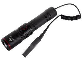 Lanterna Tática LED Recarregável 10W (500lm) c/ Switch Remoto SDJ-42 - Albatroz Fishing Lanterna Tática LED Recarregável 10W (500lm) c/ Switch Remoto SDJ-42 - Albatroz Fishing