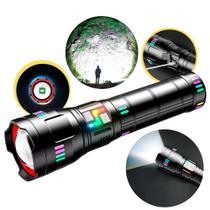 Lanterna Tática LED Recarregável Canhão de Luz 30 cm 30W 3000 Lúmens IP45 Profissional
