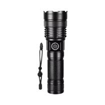 Lanterna Tática LED Recarregável De 600W Com Ajuste De Brilho E Longo Alcance, Função Power Bank