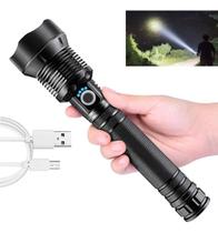 Lanterna Tática Led Recarregavél Mais Forte Do Mundo Potente Sitio Fazenda