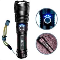 Lanterna Tática Led Recarregável Usb Super Forte + Nota Fiscal
