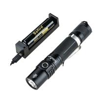 Lanterna Tática LED Sofirn SP31 V2.0 De Alta Potência 1200lm Com Interruptor Duplo E Bateria 18650