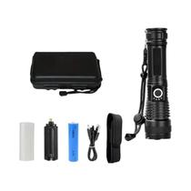 Lanterna Tática LED Super Brilhante Recarregável Em Liga De Alumínio Para Caminhadas E Camping