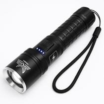 Lanterna Tática LED Super Potente Recarregável USB. Com Zoom, 3 Modos ideal para Pesca Lanterna Tática LED Super Potente Recarregável USB. Com Zoom, 3 Modos ideal para Pesca