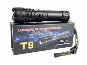 Lanterna Tática Led T9 Recarregável Alta Intensidade - Cmik